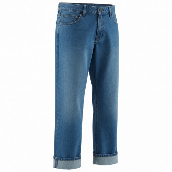 Men's Fleece Cotton Straight Streetwear Waterproof Jeans
