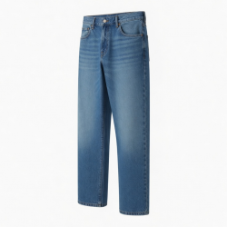 Men's Cotton Baggy Straight Streetwear Vintage Jeans