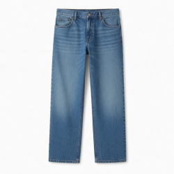 Men's Cotton Baggy Straight Streetwear Vintage Jeans