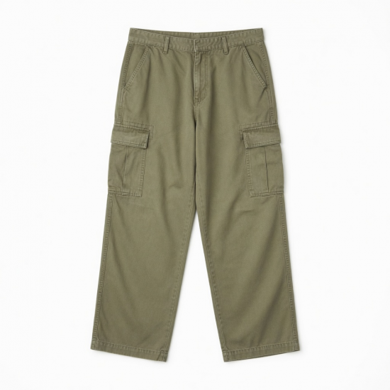 Men's Cotton Polyester Baggy Casual Vintage Cargo Pants