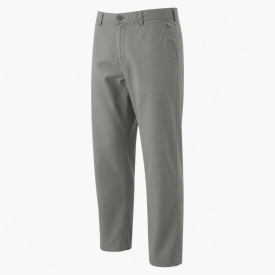 Men's Cotton Loose Straight Leg Streetwear Casual Trousers